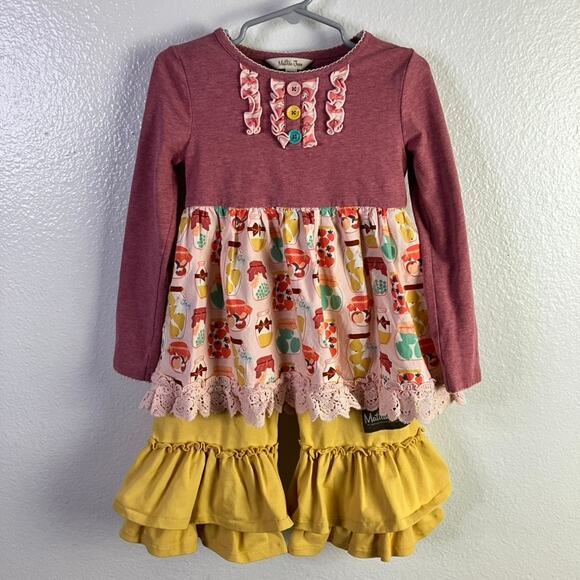 Matilda Jane Oh Sugar Tunic Big Ruffle Size 4 Set Jar Wonderment Autumn Fall - Picture 1 of 8
